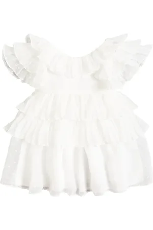 PATACHOU Baby tiered ruffled tulle dress