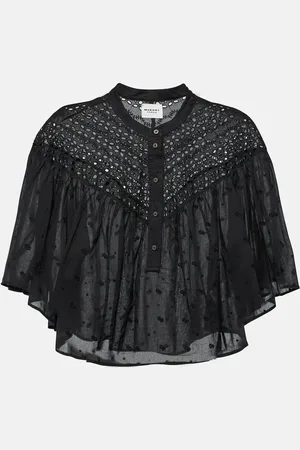 Marant Etoile Safi asymmetric lace top