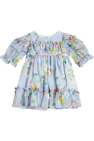 PATACHOU Baby floral embroidered dress