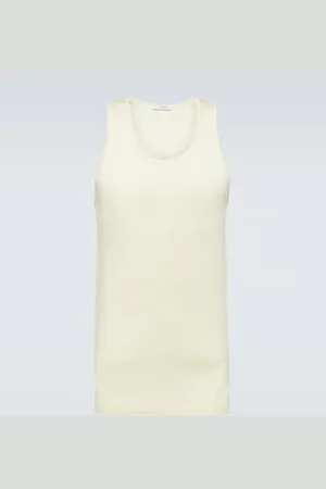 LEMAIRE Ribbed-knit cotton jersey tank top