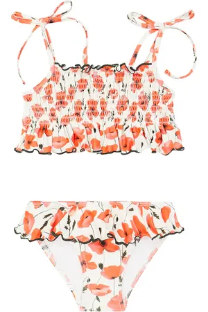 Suncracy Valencia smocked floral bikini