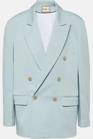 Plan C Oversized cotton-blend blazer