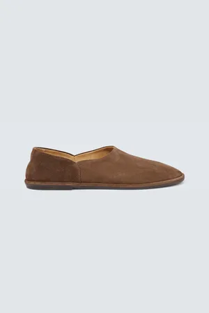 The Row Canal suede slip-on shoes