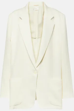 The Row Enza oversized linen blazer