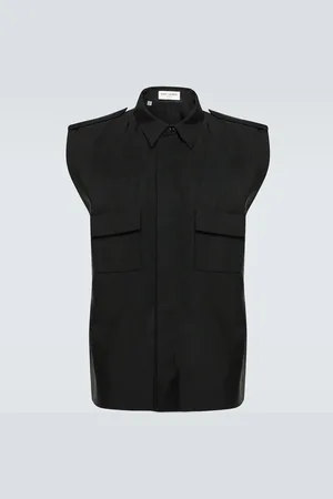 Saint Laurent Saharienne faille shirt