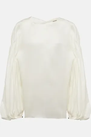 Khaite Quico silk blouse