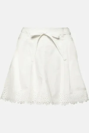 ULLA JOHNSON Sabine broderie anglaise cotton shorts