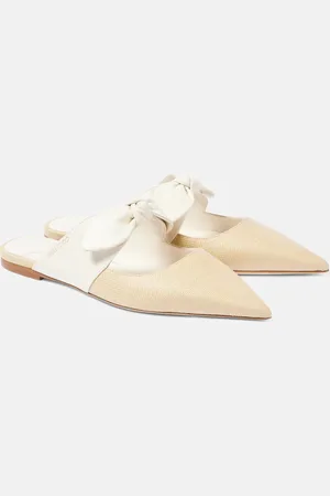 Jimmy Choo Rali leather and raffia mules