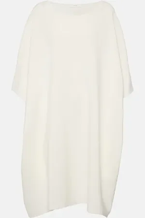 The Row Abasi oversized wool and silk midi dress