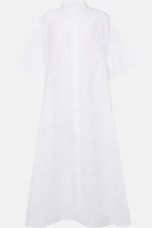 The Row Bredel oversized cotton poplin shirt dress