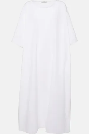 The Row Isora oversized cotton poplin midi dress
