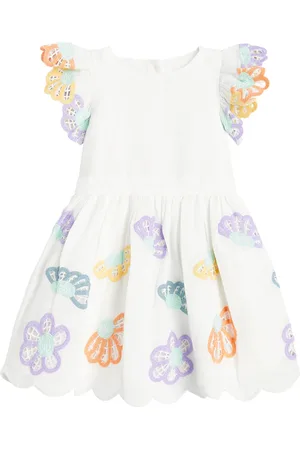 Stella McCartney Baby embroidered cotton and linen dress