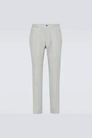 Kiton Linen straight pants