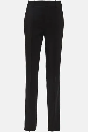 Saint Laurent Low-rise gabardine straight pants