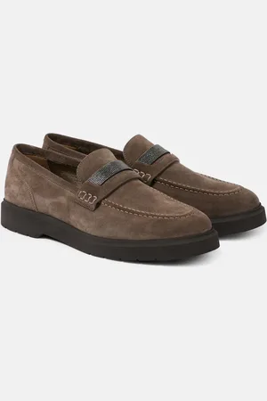 Brunello Cucinelli Monili suede loafers