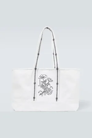 BODE Laundry embroidered canvas tote bag