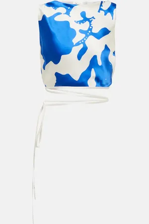 SIR Esme printed silk top