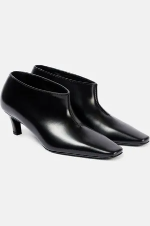 Totême Wide Shaft leather ankle boots