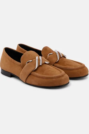Proenza Schouler Monogram suede loafers