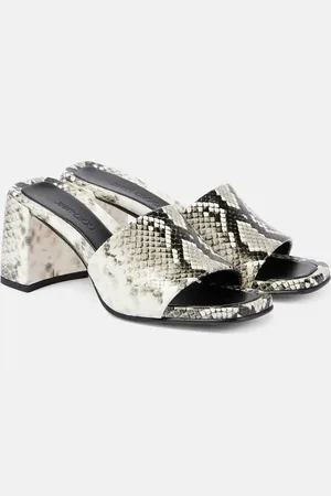 Jimmy Choo Lena 70 snake-effect leather mules