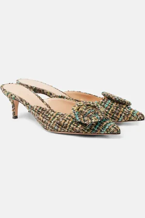 Gianvito Rossi Portofino 55 bouclÃ© mules