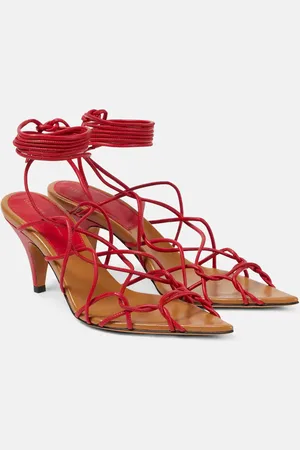 Khaite Arden 75 leather sandals