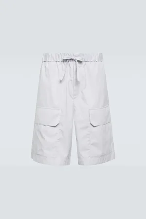 Jil Sander Striped cotton Bermuda shorts