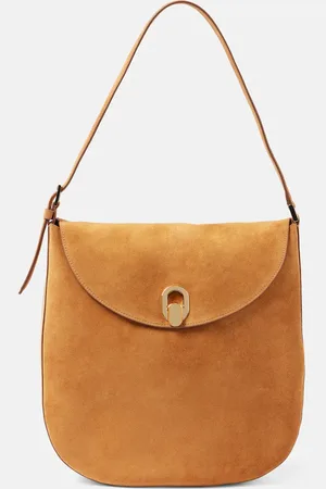 SAVETTE Tondo Large suede shoulder bag