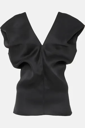 Khaite Ami silk satin top