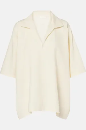 The Row Wen wool, silk and linen top