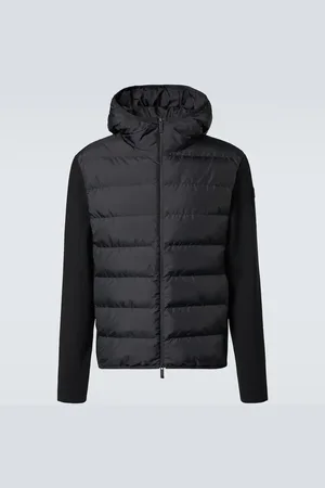 Moncler Down-paneled wool-blend cardigan