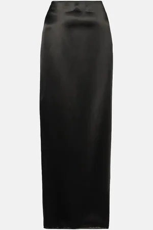 The Row Bartelle satin maxi skirt