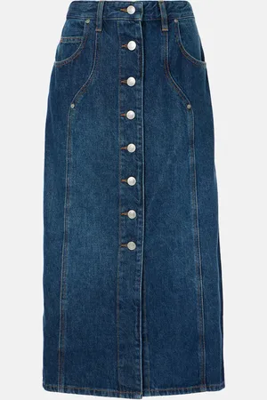 Marant Etoile Vandy denim midi skirt