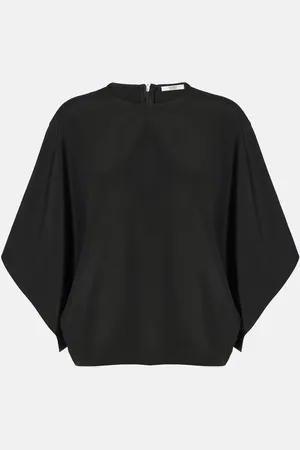 Fforme Tenley draped silk top