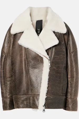 Blancha Oversized shearling jacket