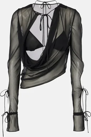 CHRISTOPHER ESBER Mobius sheer silk top