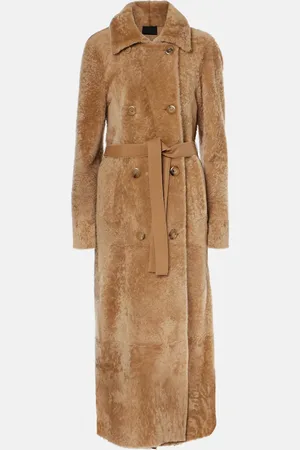 Blancha Shearling wrap coat