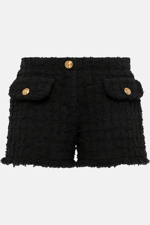 VERSACE Heritage cotton-blend tweed shorts
