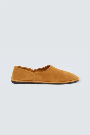 The Row Canal suede slip-on shoes