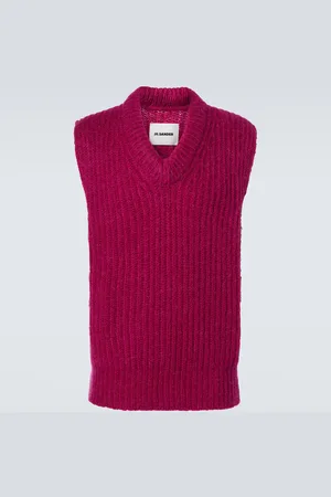 Jil Sander Mohair and wool sweater vest