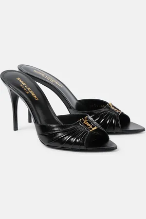 Saint Laurent Babylone 90 leather mules