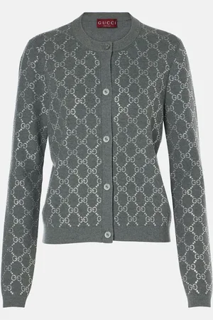Gucci GG embellished wool jacquard cardigan