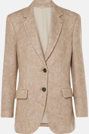 Brunello Cucinelli Wool, mohair, and cashmere-blend blazer