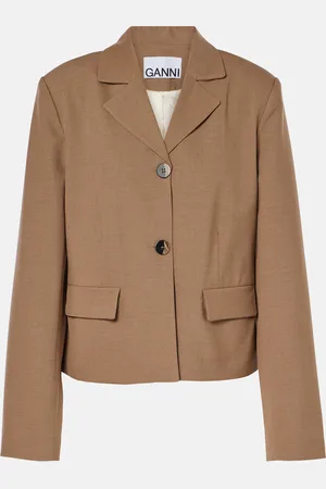 Ganni Twill blazer