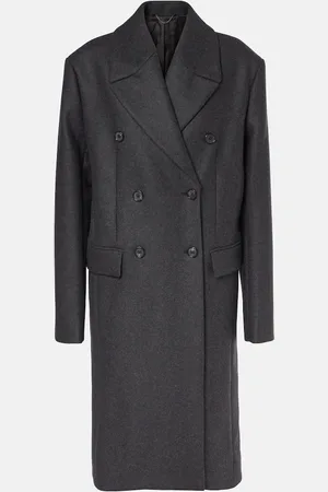 Totême Double-breasted wool-blend felt coat