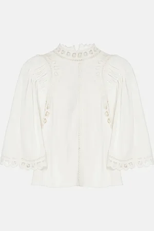 Marant Etoile Enoha broderie anglaise crÃªpe blouse