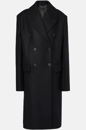 Totême Cropped wool-blend peacoat
