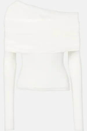 CHRISTOPHER ESBER Sonora Veiled off-shoulder top