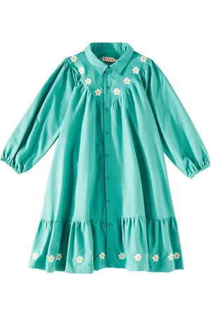 Tiny Cottons Daisies checked cotton dress