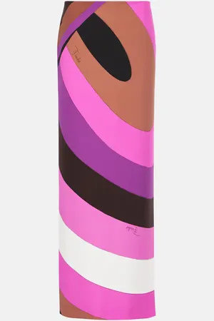 Puccini Iride printed maxi skirt